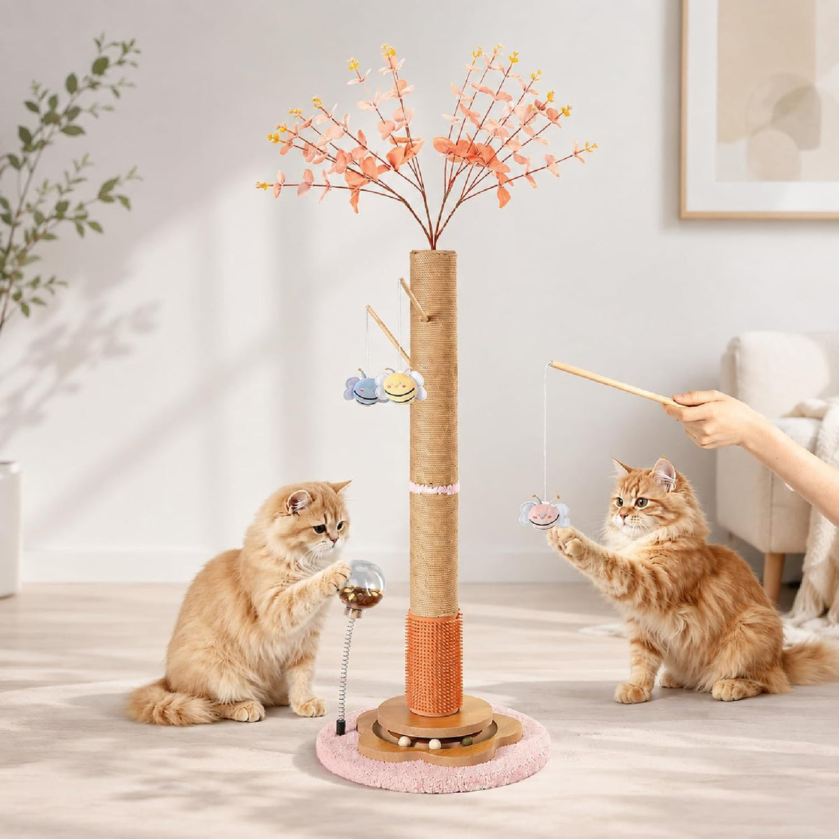 45" Tall Cat Scratching Post for Large Cats Adults