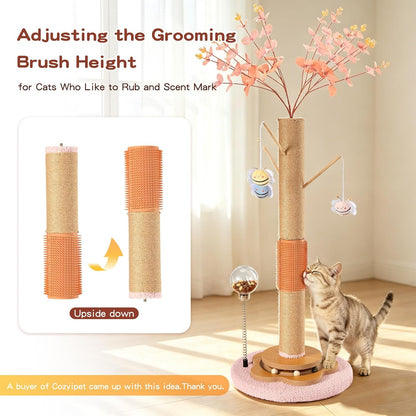 45" Tall Cat Scratching Post for Large Cats Adults