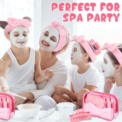 24 Pcs Slumber Party Favors Spa Sleepover Party Supplies, Pink