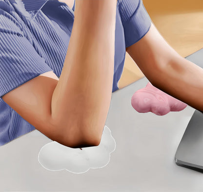 Elbow Rest Pads for Desk, Nail Tech Memory Foam Arm Rest 2 Pack