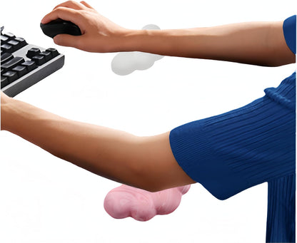 Elbow Rest Pads for Desk, Nail Tech Memory Foam Arm Rest 2 Pack
