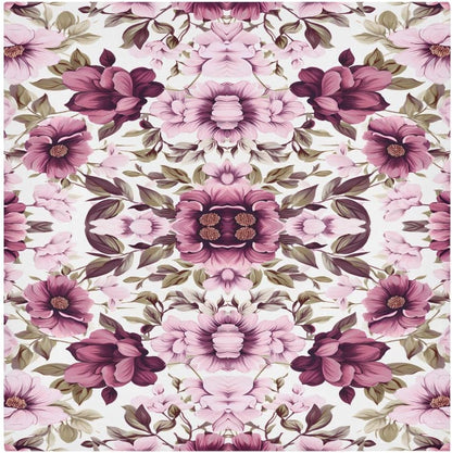 ALAZA Pink Flowers Spring Cloth Napkins Dinner Napkins 1 Piece,Reusable Table Napkins Washable Polyester Fabric for Cocktail Party Holiday Wedding Home Decorative