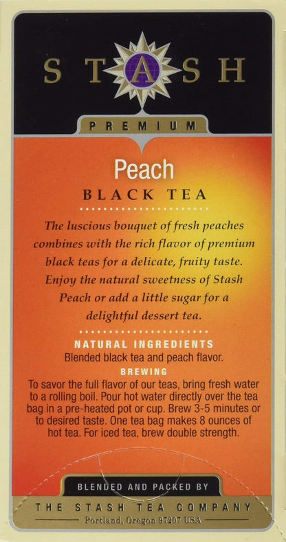 Black Tea Peach, 20 Count