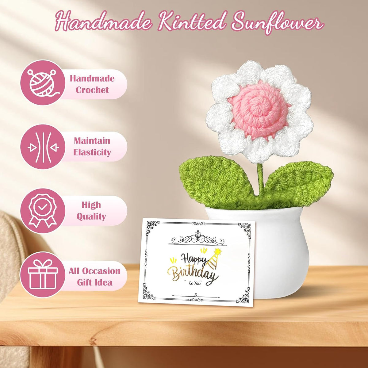Birthday Gifts for Women Teen Girls, Unique Happy Graduation Gift Baskets for Her, Thank You Teacher Self Care Get Well Present Set, 14pcs Cute Rose Box Girlfriend Wife Sister Coworker(Pink)