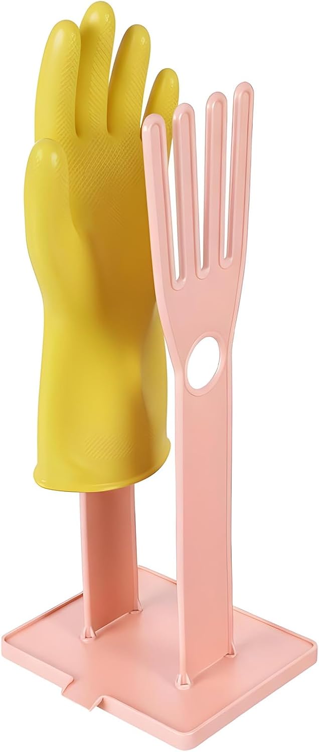 Reusable Plastic Kitchen Dish Washing Glove Holder Drying Rack