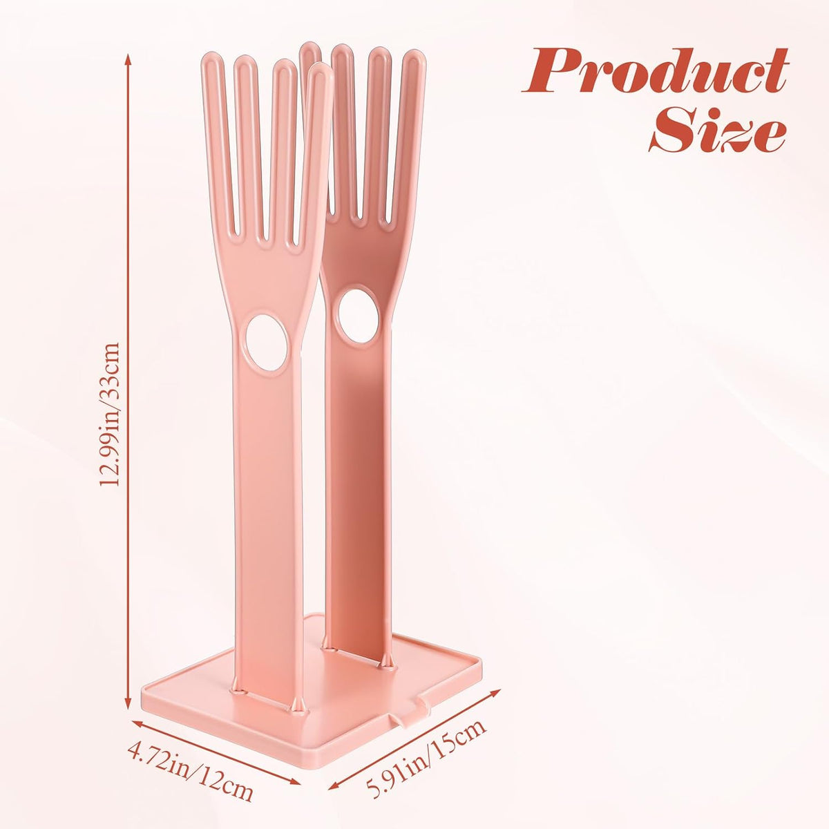 Reusable Plastic Kitchen Dish Washing Glove Holder Drying Rack
