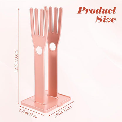 Reusable Plastic Kitchen Dish Washing Glove Holder Drying Rack