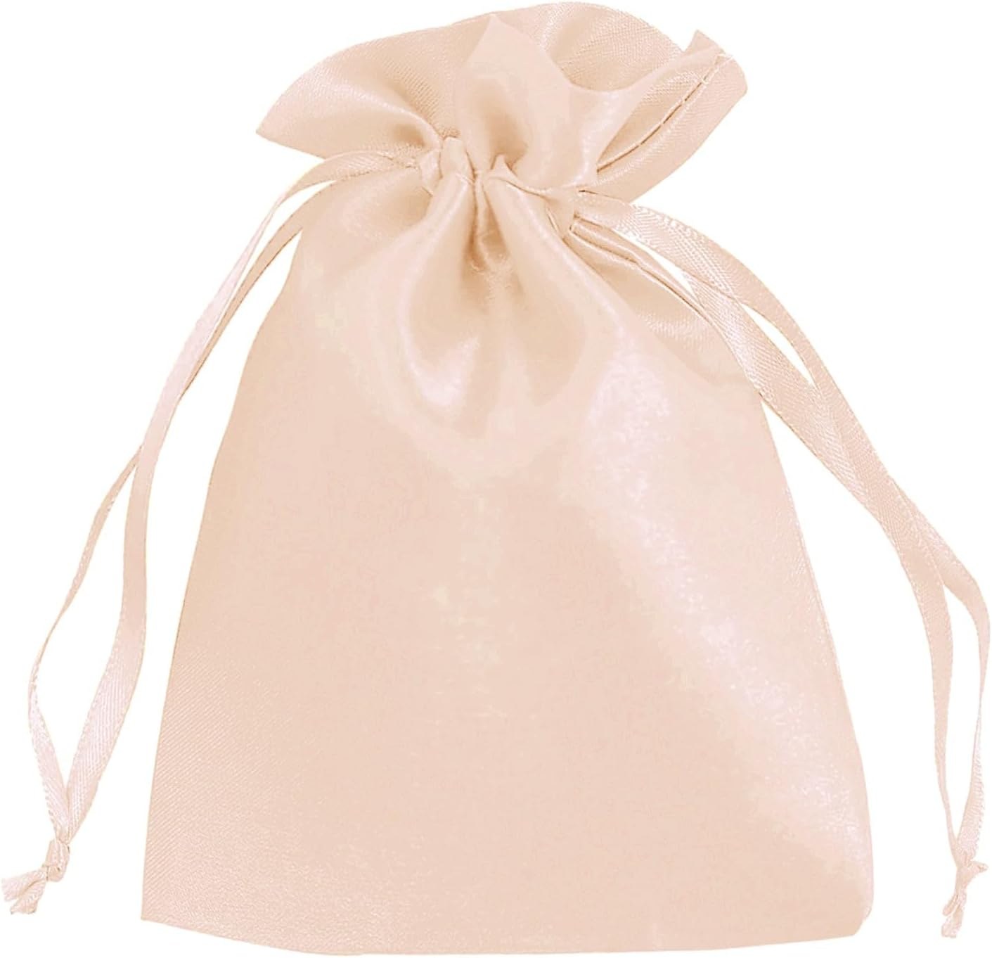 Efavormart 60 Pack Peach Satin Drawstring Wedding Party Favor Gift Bags 5"x7"