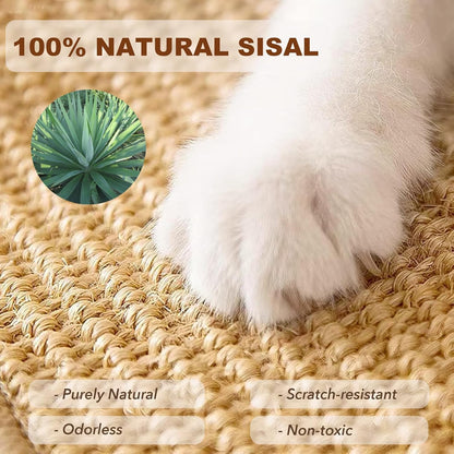 2PCS Rabbit Scratching Mats, Natural Sisal Bunny Scratch Pad Rabbit Mats for Cages, Claws and Teeth Care, Rabbit Chew Toys Bunny Accessories for Bedding Biting Sleeping Nesting (16x12in)