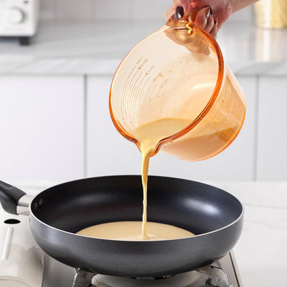 Glass Measuring Cups - Ideal for Cooking and Baking, Yellow
