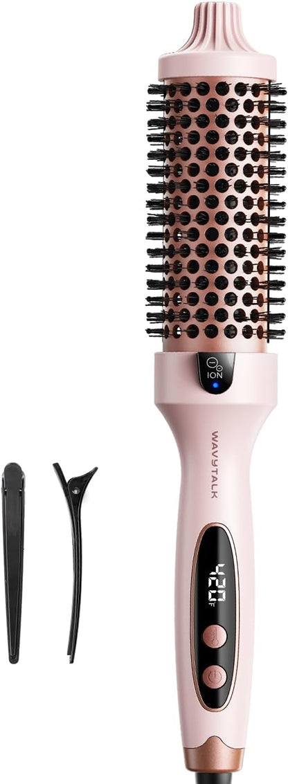 Wavytalk Thermal Brush Blowout Boost 1.5″ Heat Round Brush for Blowout Look