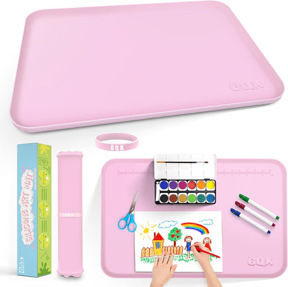 Silicone Art Mat for Crafts with Raised Sides to Stay Tidy, 24" x 16"
