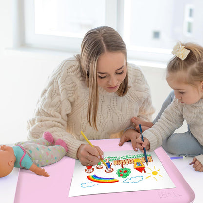 Silicone Art Mat for Crafts with Raised Sides to Stay Tidy, 24" x 16"