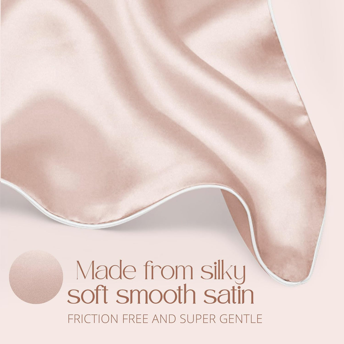 Silky Satin Pillowcase with Zipper – Peony