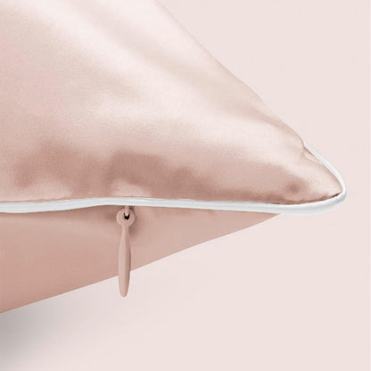 Silky Satin Pillowcase with Zipper – Peony