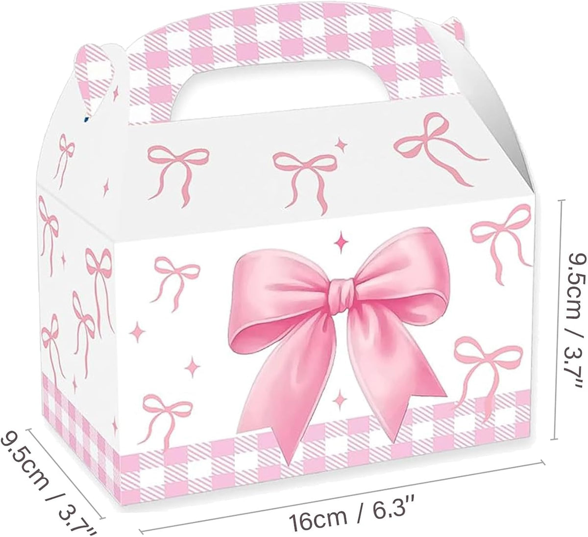 12Pack Party Treat Boxes, Pink