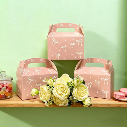 12Pack Party Treat Boxes, Pink