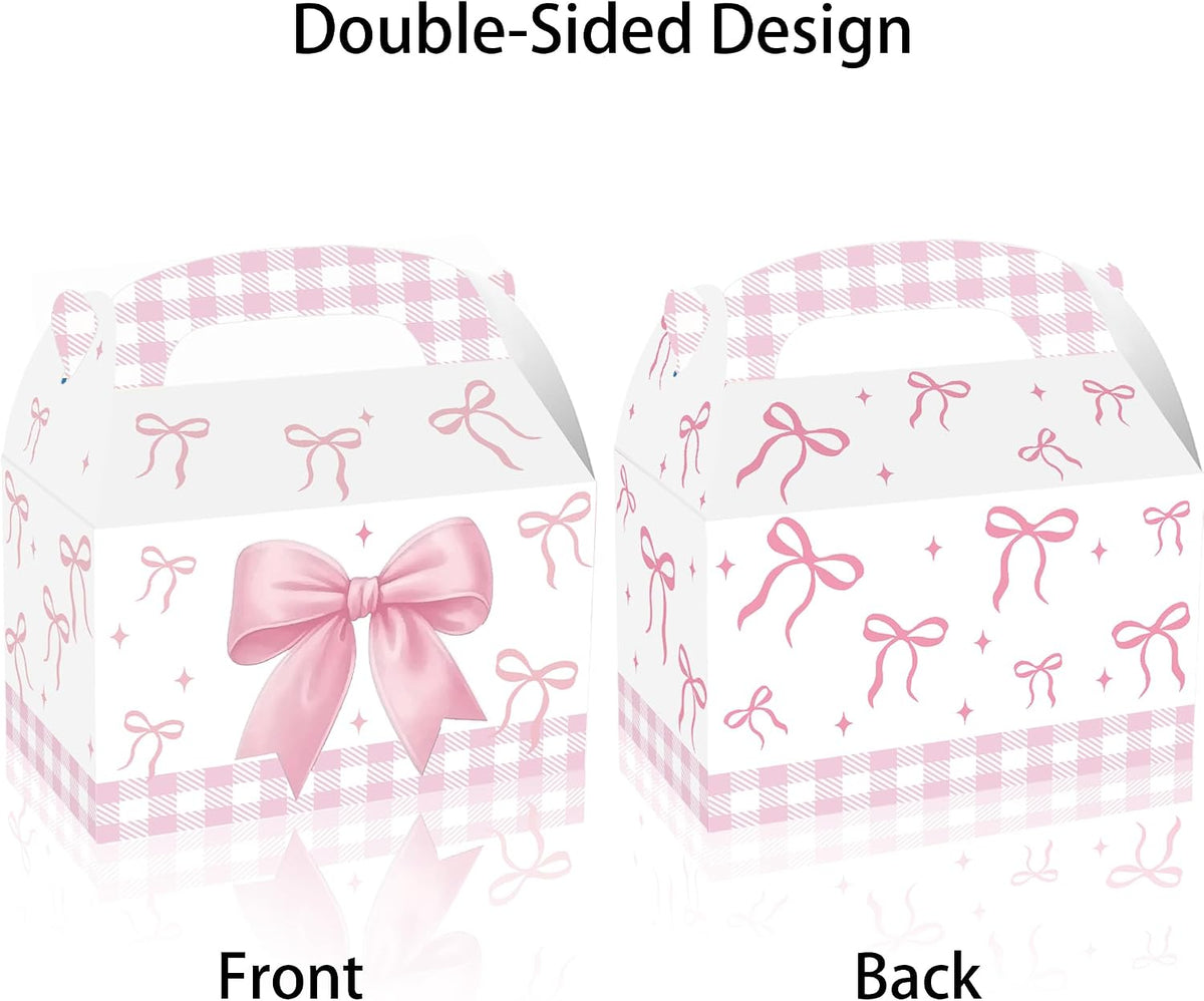 12Pack Party Treat Boxes, Pink