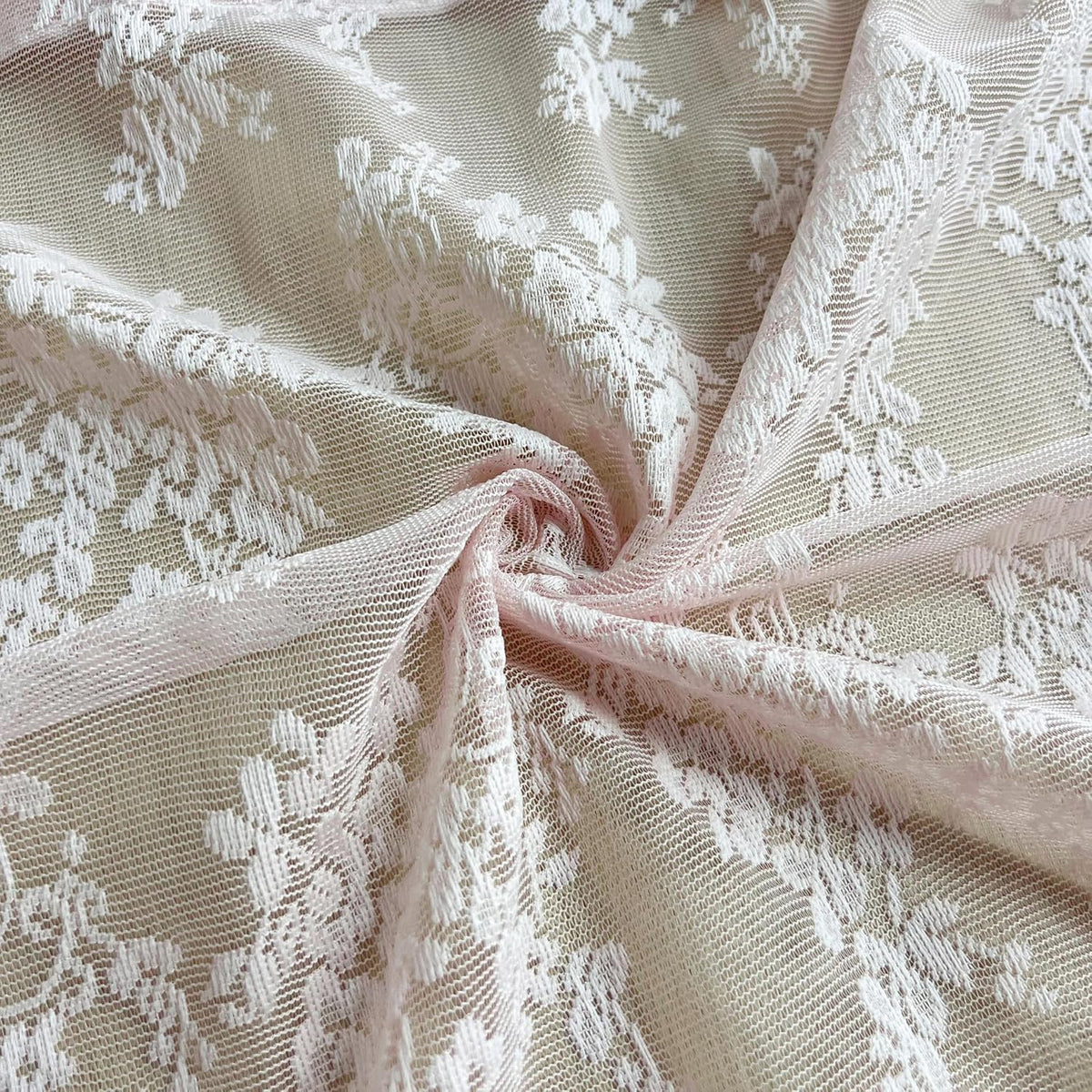Pink Floral Lace Curtain Valance for Kitchen Pink Vine Ruffle Sheer Curtain
