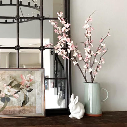 5pcs 39'' Cherry Blossom Branches Silk for Artificial Stems Vase Wedding Decor (5, Pink)