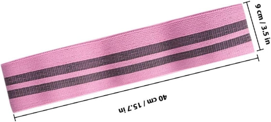 Pink Women S Hip Elastic Resistance Band for Glute Activation and Leg Workout Non-Slip Booty Builder for Squats Hip Thrusts and Fitness Training