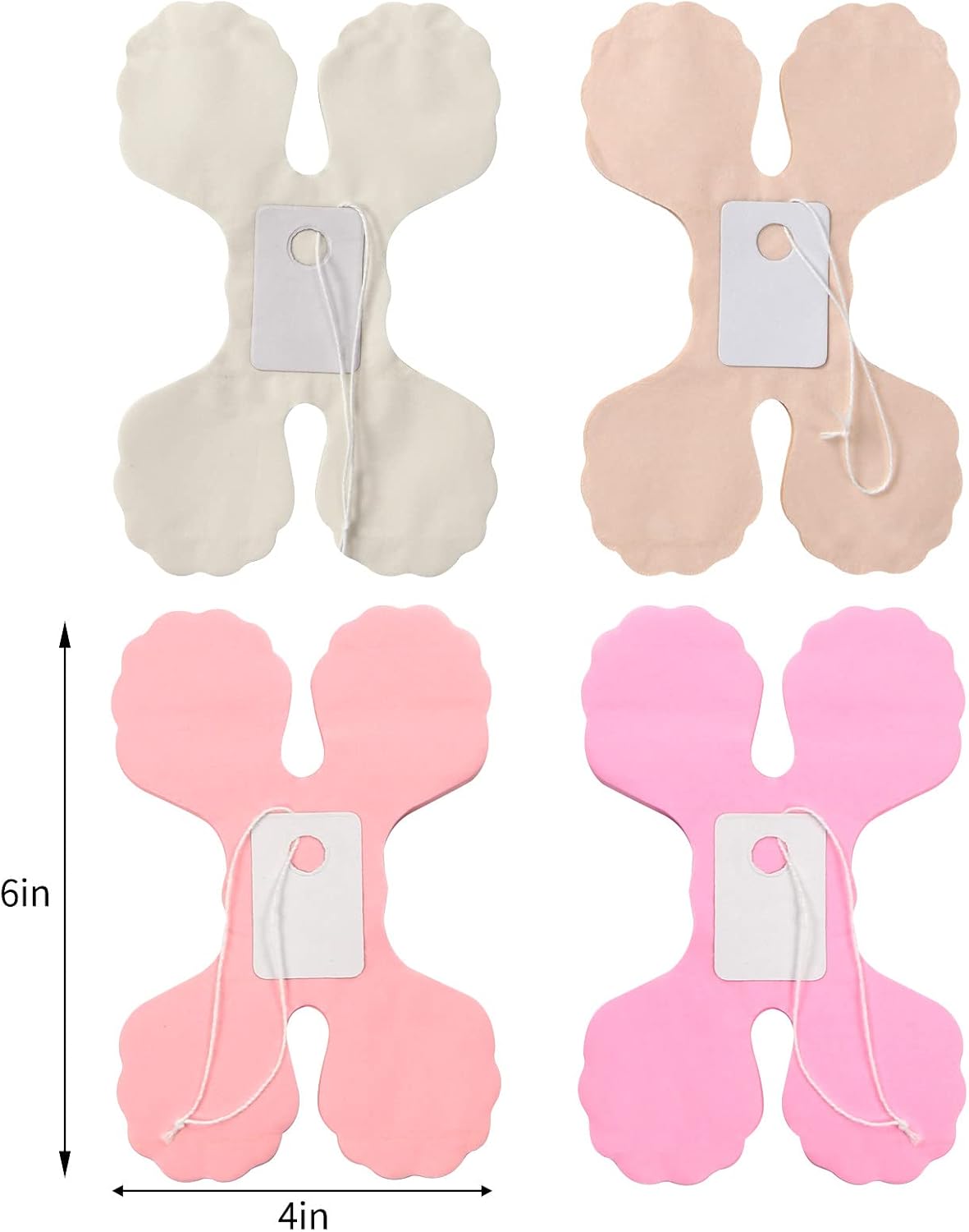 Pink-White Peach Party-Decorations Streamers Garland - 157Ft Four-Leaf Clover Hanging Banner,Wedding Girl Birthday Baby Bridal Shower Engagement Bachelorette Decor