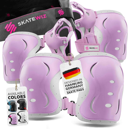 Kids and Adults Knee Pads and Elbow Pads Set with Wrist Guards for Roller Skating [6pc] - Skating Protective Gear for Roller Skates & Skateboard