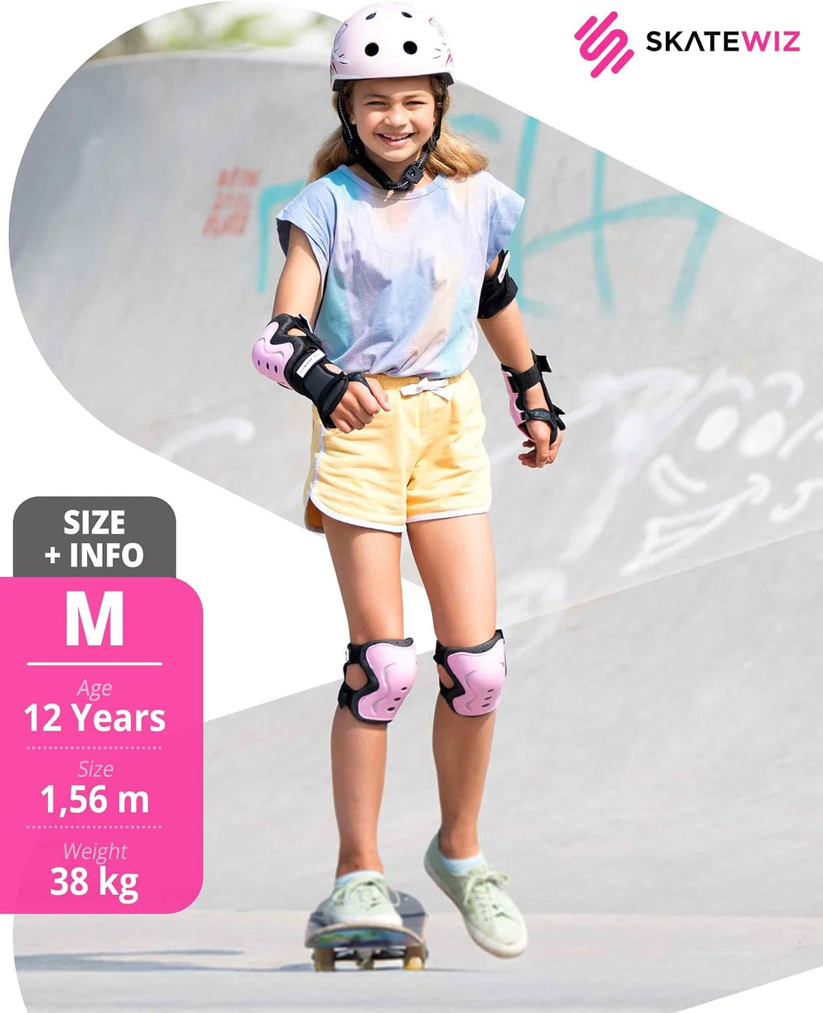 Kids and Adults Knee Pads and Elbow Pads Set with Wrist Guards for Roller Skating [6pc] - Skating Protective Gear for Roller Skates & Skateboard