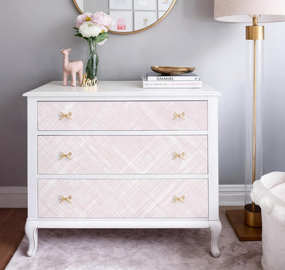 Pink Peel and Stick Wallpaper Modern Girls Wallpaper Boho Removable Contact Paper Light Pink Waterproof Self-Adhesive Wallpapers for Bathroom Bedroom Living Room Decor Vinyl 17.3"x196.8"