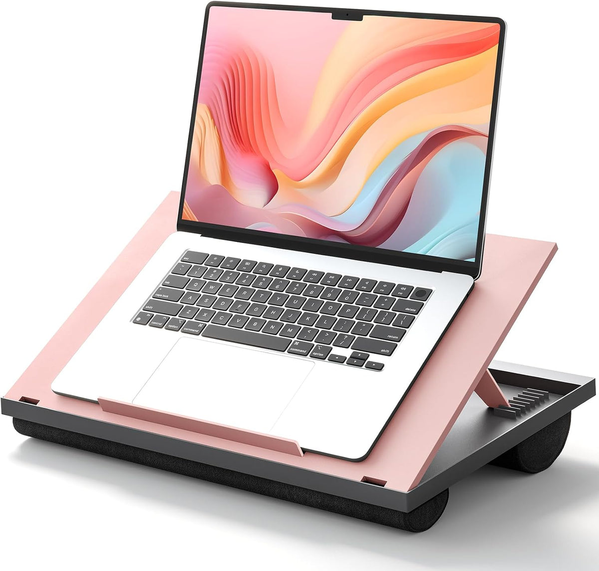 Lap Desk with 8 Adjustable Angles – Up to 15.6" Laptop, Pink