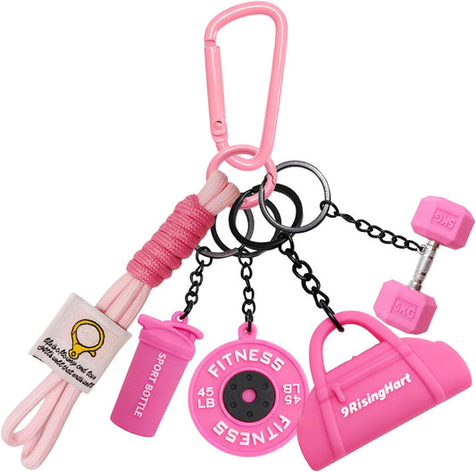 Dumbbell Keychain Set Gym Accessories for Women and Men Fitness Gifts