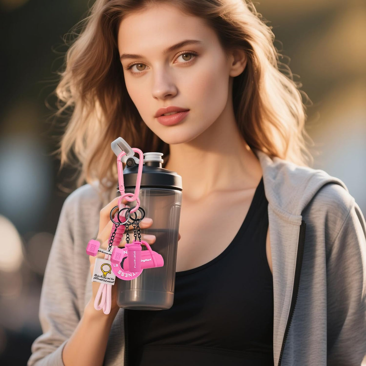 Dumbbell Keychain Set Gym Accessories for Women and Men Fitness Gifts