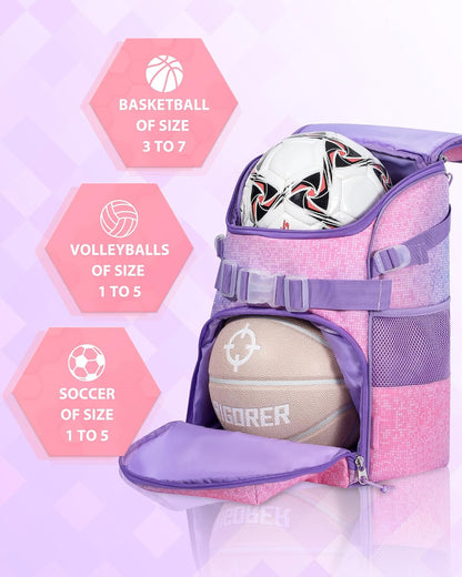 Basketball Backpack Women Fit Soccer Volleyball Baseball Football Sports Backpack Training Equipment Bag for Team